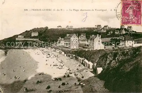 AK / Ansichtskarte Perros Guirec La Plage charmante de Trestrignel Perros Guirec