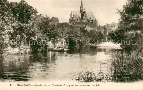 AK / Ansichtskarte Montresor Indrois et lEglise des Bastarnay Montresor