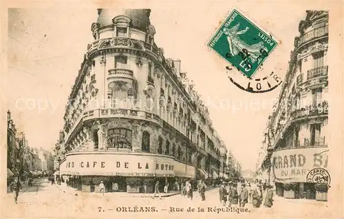 AK / Ansichtskarte Orleans_Loiret Rue de la Republique Orleans_Loiret