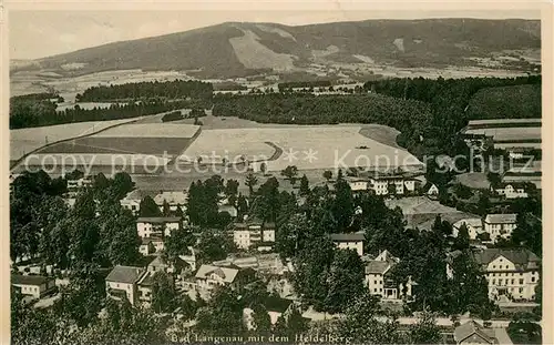 AK / Ansichtskarte Bad_Langenau_Niederschlesien Panorama mit Blick zum Heidelberg Bad_Langenau