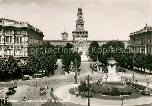 AK / Ansichtskarte Milano Largo Cairoli Castello Milano