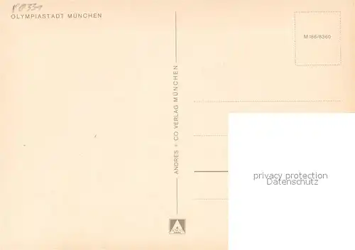 AK / Ansichtskarte Muenchen Fliegeraufnahme Olympiastadt Muenchen