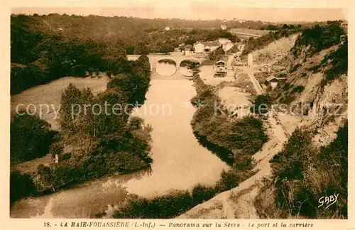 AK / Ansichtskarte La_Haie Fouassiere Panorama sur la Sevre le port et la carriere La_Haie Fouassiere