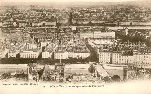 AK / Ansichtskarte Lyon_France Vue panoramique prise de Fourviere Lyon France