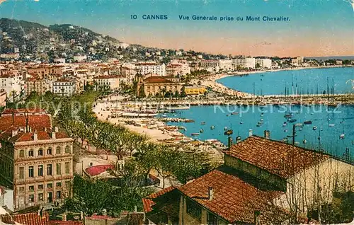 AK / Ansichtskarte Cannes_Alpes Maritimes Vue generale prise du Mont Chevalier Cannes Alpes Maritimes
