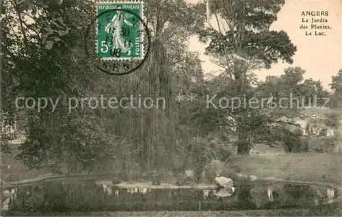 AK / Ansichtskarte Angers Jardin des plantes et le lac Angers