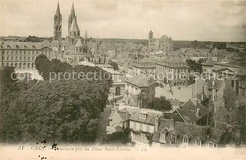 AK / Ansichtskarte Caen Panorama pris du vieux Saint Etienne Caen
