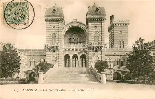 AK / Ansichtskarte Biarritz_Pyrenees_Atlantiques Facade des Thermes Salins Biarritz_Pyrenees