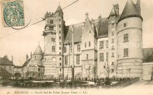 AK / Ansichtskarte Bourges Facade sud du Palais Jacques Coeur Bourges