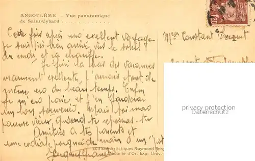 AK / Ansichtskarte Angouleme Vue panoramique de Saint Cybard Angouleme