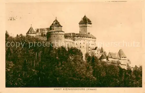 AK / Ansichtskarte Haut Koenigsbourg_Hohkoenigsburg Chateau Schloss Haut Koenigsbourg