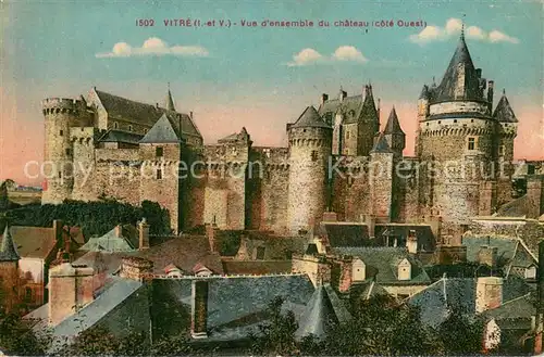 AK / Ansichtskarte Vitre_d_Ille et Vilaine Vue d ensemble du chateau Vitre_d_Ille et Vilaine