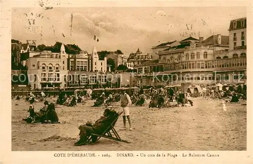 AK / Ansichtskarte Dinard_35 Un coin de la plage Balneum Casino 