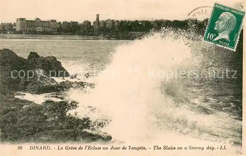 AK / Ansichtskarte Dinard_35 La Greve de l Ecluse un jour de tempete 
