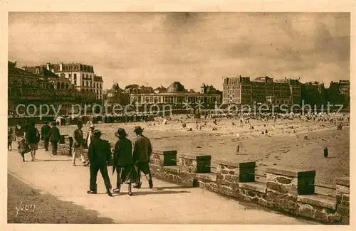 AK / Ansichtskarte Dinard_35 La plage et la digue promenade Cote d Emeraude 