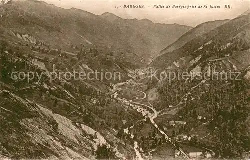 AK / Ansichtskarte Bareges Vallee de Bareges prise de Saint Justin Bareges