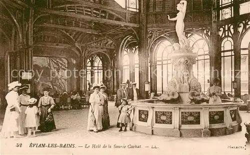 AK / Ansichtskarte Evian les Bains_Haute_Savoie Le Hall de la Source Cachat Evian les Bains_Haute