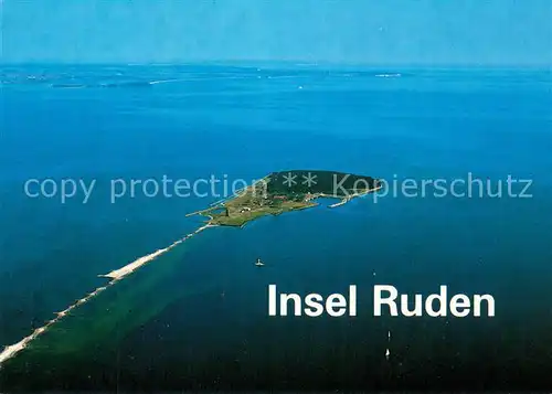 AK / Ansichtskarte Insel_Ruden Fliegeraufnahme mit Insel Ruegen Insel Ruden