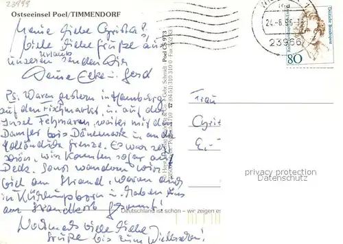 AK / Ansichtskarte Timmendorf_Insel_Poel Fliegeraufnahme Strand Timmendorf_Insel_Poel