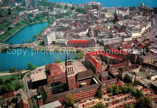 AK / Ansichtskarte Kiel Fliegeraufnahme Rathaus Centrum Kiel