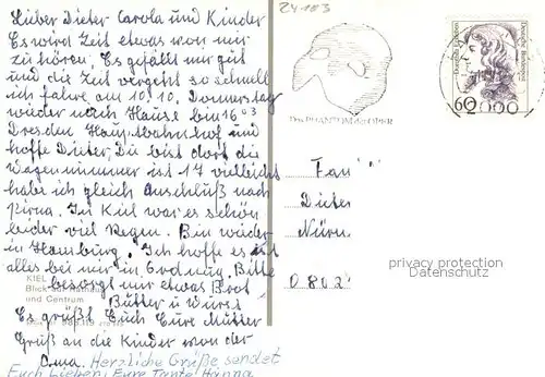 AK / Ansichtskarte Kiel Fliegeraufnahme Rathaus Centrum Kiel