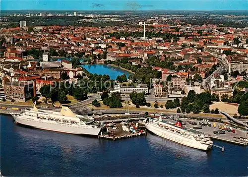 AK / Ansichtskarte Kiel Oslo Kai Fliegeraufnahme  Kiel