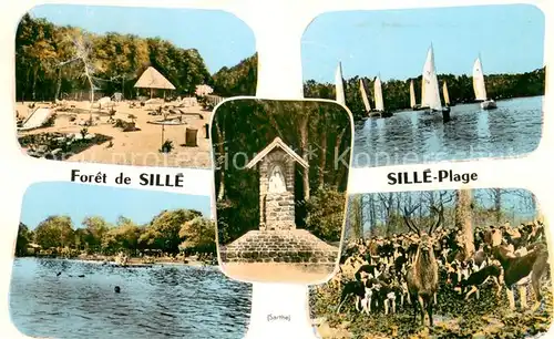 AK / Ansichtskarte Sille le Guillaume Foret de Sille Sille Plage Sille le Guillaume