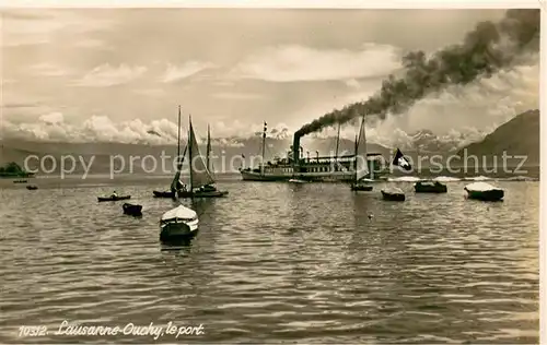 AK / Ansichtskarte Lausanne_Ouchy Le Port Lausanne Ouchy