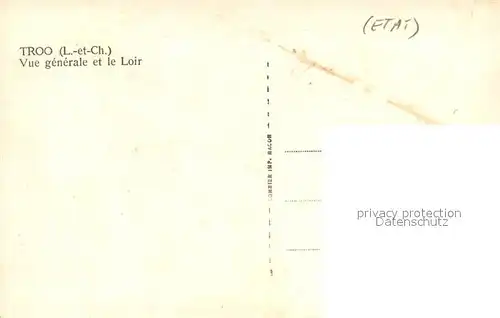 AK / Ansichtskarte Troo Vue generale et le Loir Troo