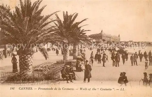 AK / Ansichtskarte Cannes_Alpes Maritimes Promenade de la Croisette Cannes Alpes Maritimes