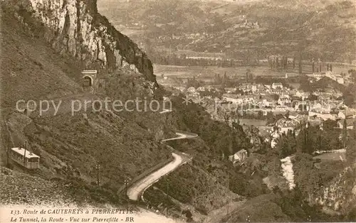 AK / Ansichtskarte Pierrefitte_Vosges Le Tunnel la Route Vue sur Pierrefitte Pierrefitte Vosges