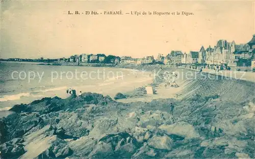 AK / Ansichtskarte Parame_St Malo Epi de la Hoguette et la Digue 