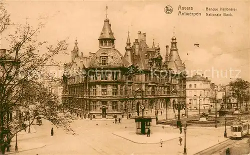 AK / Ansichtskarte Anvers_Antwerpen Banque Nationale Anvers Antwerpen