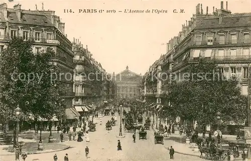 AK / Ansichtskarte Paris Avenue de l Opera Paris