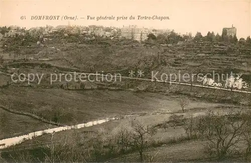 AK / Ansichtskarte Domfront_Orne Vue generale prise du Tertre Chapon Domfront Orne