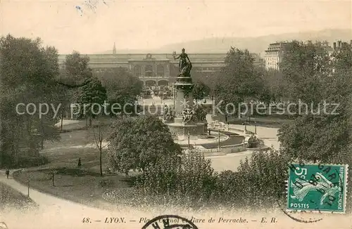 AK / Ansichtskarte Lyon_France Place Carnot et Gare de Perrache Lyon France