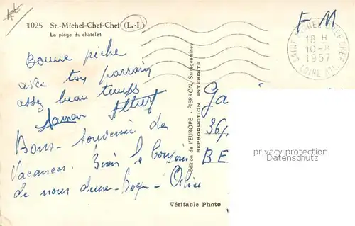 AK / Ansichtskarte Saint Michel Chef Chef La plage du chatelet Saint Michel Chef Chef