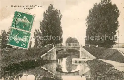 AK / Ansichtskarte Mailly la Ville Le Canal Mailly la Ville