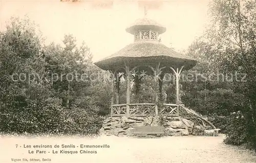 AK / Ansichtskarte Ermenonville Le Parc Le Kiosque Chinois Ermenonville