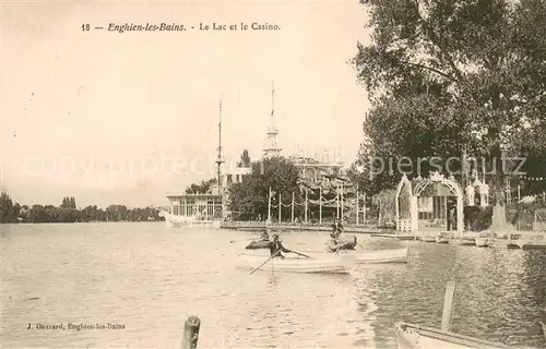 AK / Ansichtskarte Enghien les Bains La Lac et le Casino Enghien les Bains