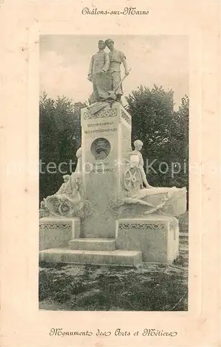 AK / Ansichtskarte Chalons sur Marne Monument de Arts et Metier 