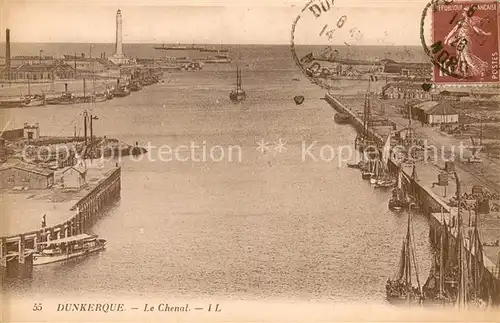 AK / Ansichtskarte Dunkerque_Duenkirchen Le Chenal 