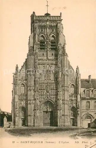 AK / Ansichtskarte Saint Riquier_Somme Eglise Saint Riquier Somme