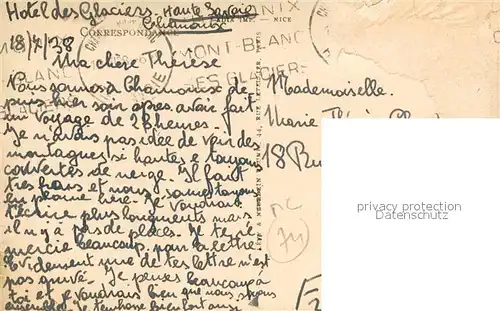 AK / Ansichtskarte Chamonix Vue generale et le Mont Blanc Chamonix