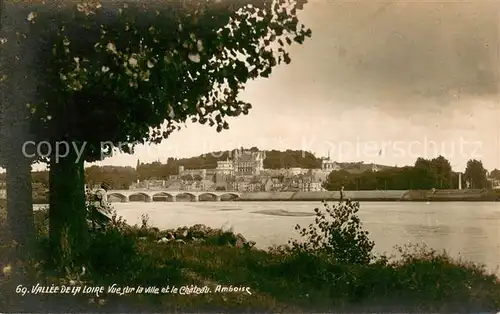 AK / Ansichtskarte Amboise Vallee de la Loire Vue sur la ville et le Chateau Amboise