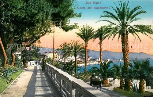 AK / Ansichtskarte San_Remo Corso dell Imperatrice San_Remo