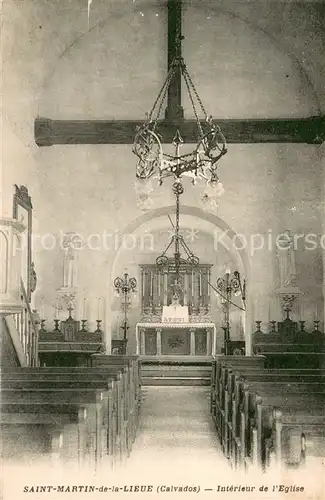 AK / Ansichtskarte Saint Martin de la Lieue Interieur de l Eglise Saint Martin de la Lieue