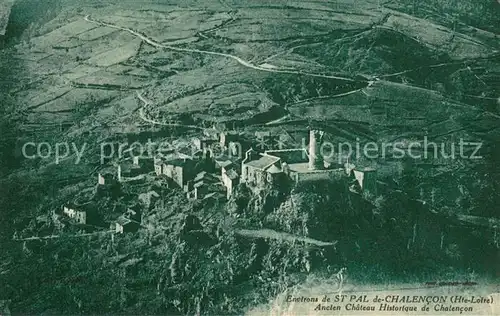 AK / Ansichtskarte Saint Pal de Chalencon Ancien Chateau Historique Vue aerienne Saint Pal de Chalencon