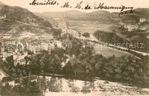 AK / Ansichtskarte Lourdes_Hautes_Pyrenees Vue generale sur la Basilique prise du Fort Lourdes_Hautes_Pyrenees