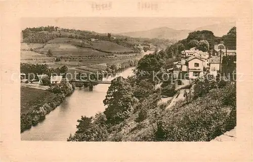 AK / Ansichtskarte Cambo les Bains La Haute Ville et la Nive Cambo les Bains